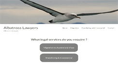 Desktop Screenshot of albatrosslawyers.com